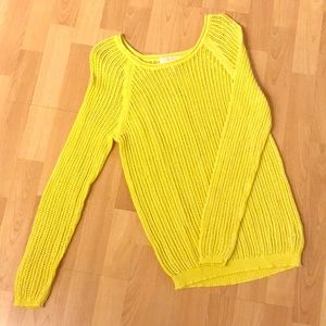 Neon yellow sweater by Forever 21